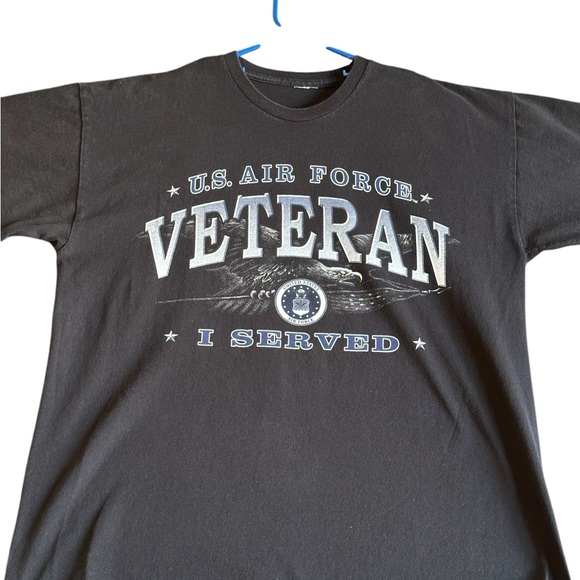 Bayside Other - BAYSIDE AIR FORCE VETERAN I SERVE BLACK T-SHIRT SZ LARGE